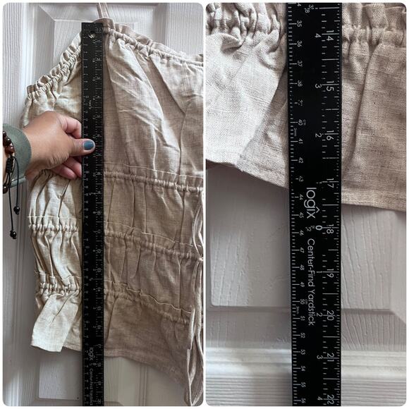 H&M Divided Neutral Front Adjustable Drawstring Cami Top Size XL Festival - Picture 10 of 13